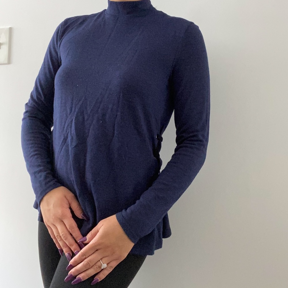 Blue Calvin Klein turtleneck